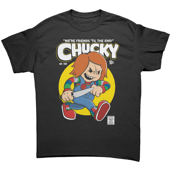 CHUCKY - FRIENDS TILL THE END - NEW POP TURBO TEE!