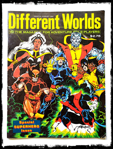 DIFFERENT WORLDS: THE MAGAZINE FOR ADVENTURE ROLE-PLAYERS - #23 X-MEN ISSUE (1982 - VF-/VF)