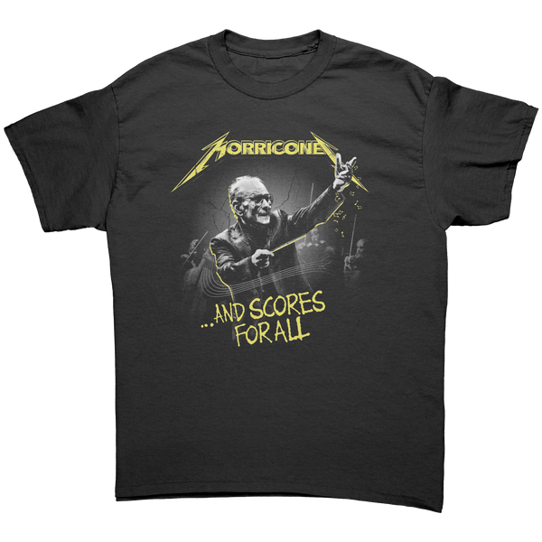 ENNIO MORRICONE - AND SCORES FOR ALL! - HEAVY METAL TURBO TEE!