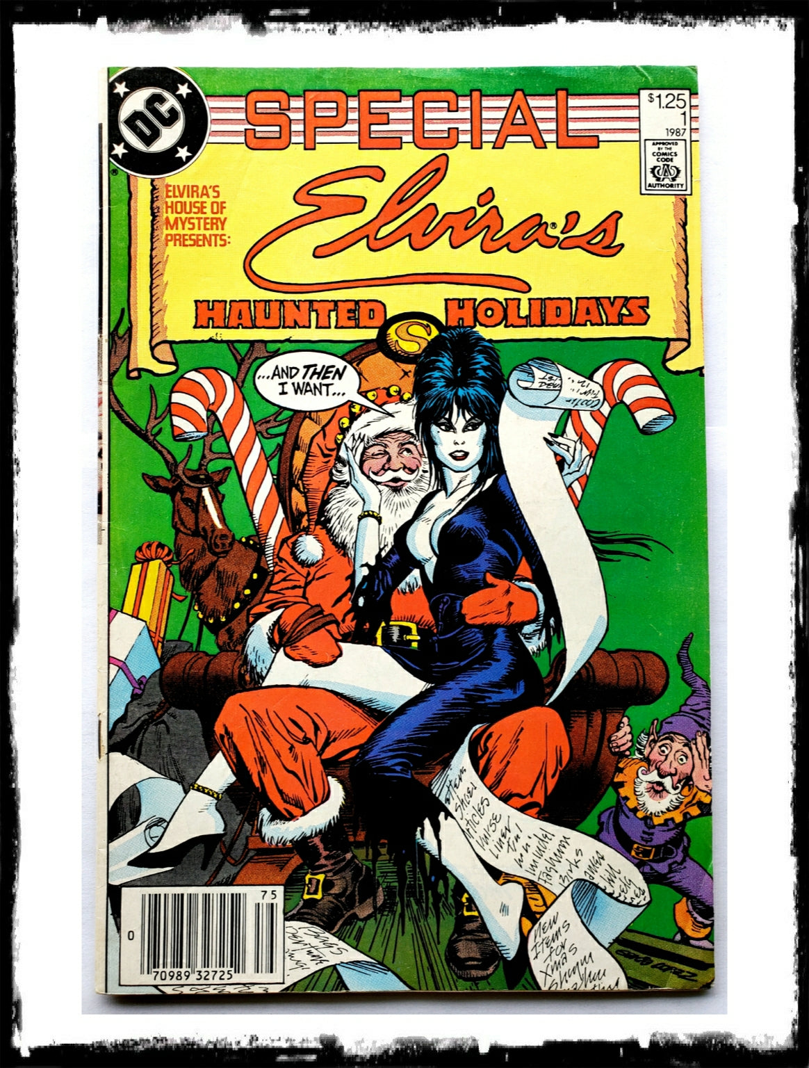 ELVIRA's HOUSE OF MYSTERY PRESENTS: HAUNTED HOLIDAYS - #1 (1987 - VF/VF+)