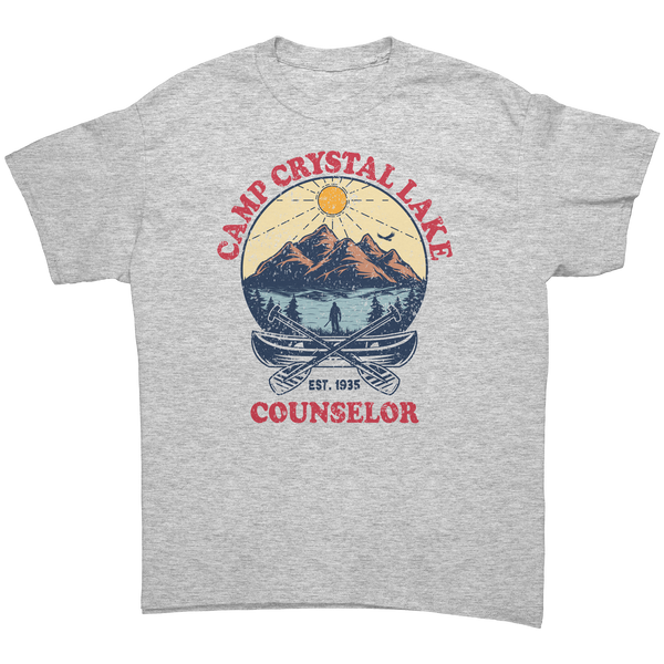 JASON - CAMP CRYSTAL LAKE COUNSELOR - WHITE - NEW POP TURBO TEE!