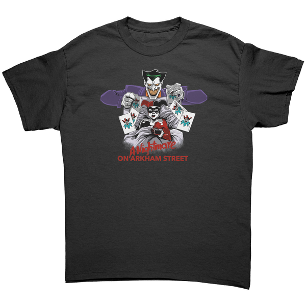 JOKER & HARLEY - NIGHTMARE ON ARKHAM STREET - NEW POP TURBO TEE!