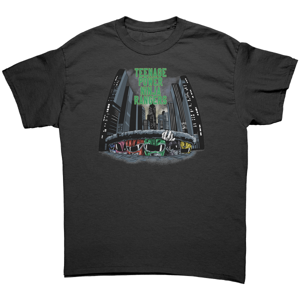 POWER RANGERS - TEENAGE POWER NINJA RAIDERS - NEW POP TURBO TEE!