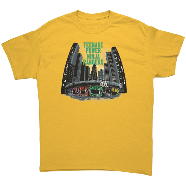 POWER RANGERS - TEENAGE POWER NINJA RAIDERS - NEW POP TURBO TEE!