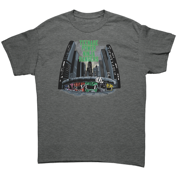 POWER RANGERS - TEENAGE POWER NINJA RAIDERS - NEW POP TURBO TEE!