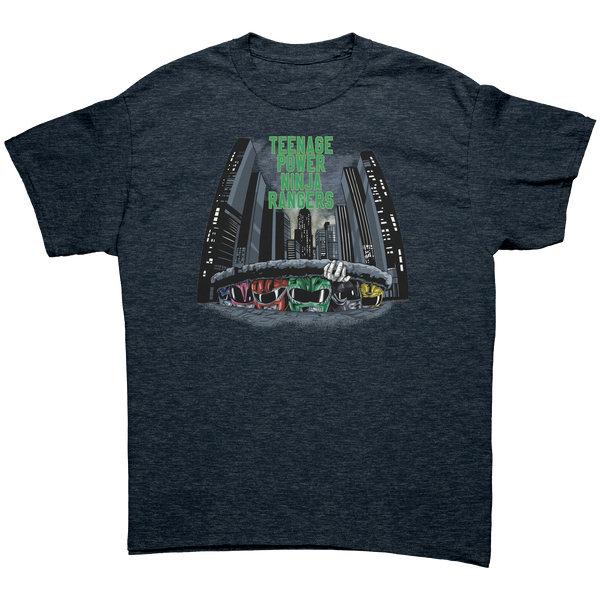 POWER RANGERS - TEENAGE POWER NINJA RAIDERS - NEW POP TURBO TEE!