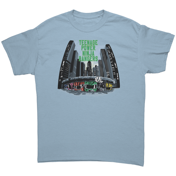 POWER RANGERS - TEENAGE POWER NINJA RAIDERS - NEW POP TURBO TEE!