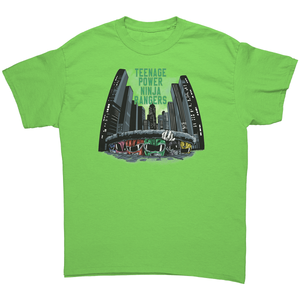 POWER RANGERS - TEENAGE POWER NINJA RAIDERS - NEW POP TURBO TEE!