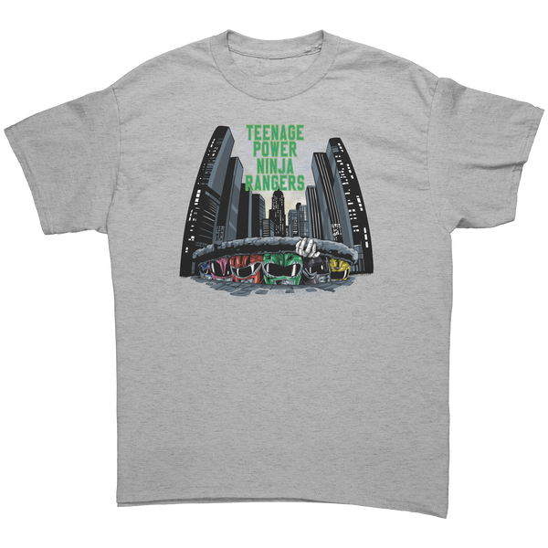 POWER RANGERS - TEENAGE POWER NINJA RAIDERS - NEW POP TURBO TEE!