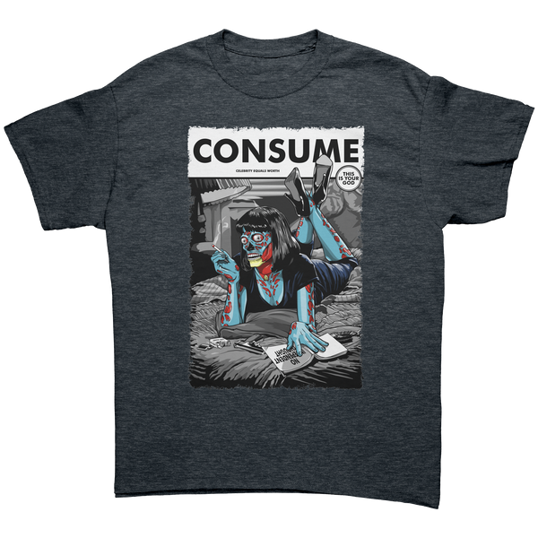 THEY LIVE - CONSUME / PULP FICTION - NEW POP TURBO TEE!