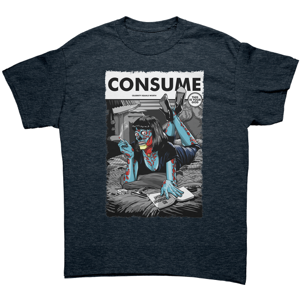 THEY LIVE - CONSUME / PULP FICTION - NEW POP TURBO TEE!