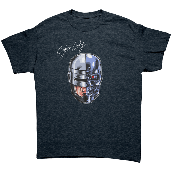 ROBOCOP VS. TERMINATOR - CYBER LUCKY - NEW POP TURBO TEE!