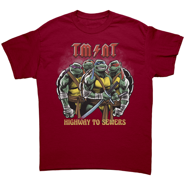 TEENAGE MUTANT NINJA TURTLES - HIGHWAY TO SEWERS - HEAVY METAL TURBO TEE!