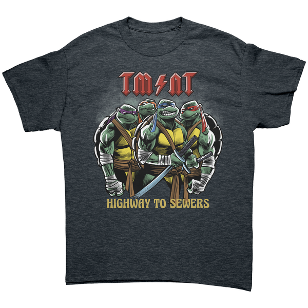 TEENAGE MUTANT NINJA TURTLES - HIGHWAY TO SEWERS - HEAVY METAL TURBO TEE!