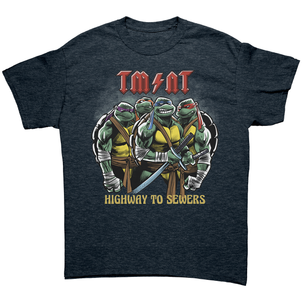 TEENAGE MUTANT NINJA TURTLES - HIGHWAY TO SEWERS - HEAVY METAL TURBO TEE!