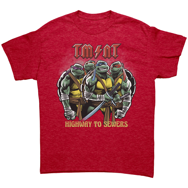 TEENAGE MUTANT NINJA TURTLES - HIGHWAY TO SEWERS - HEAVY METAL TURBO TEE!