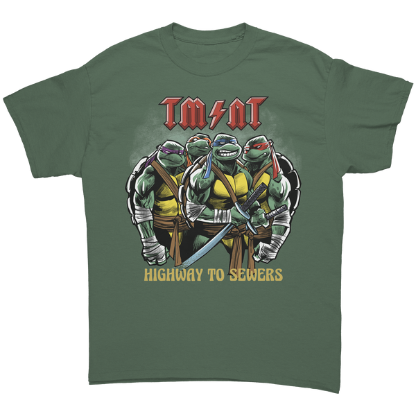 TEENAGE MUTANT NINJA TURTLES - HIGHWAY TO SEWERS - HEAVY METAL TURBO TEE!