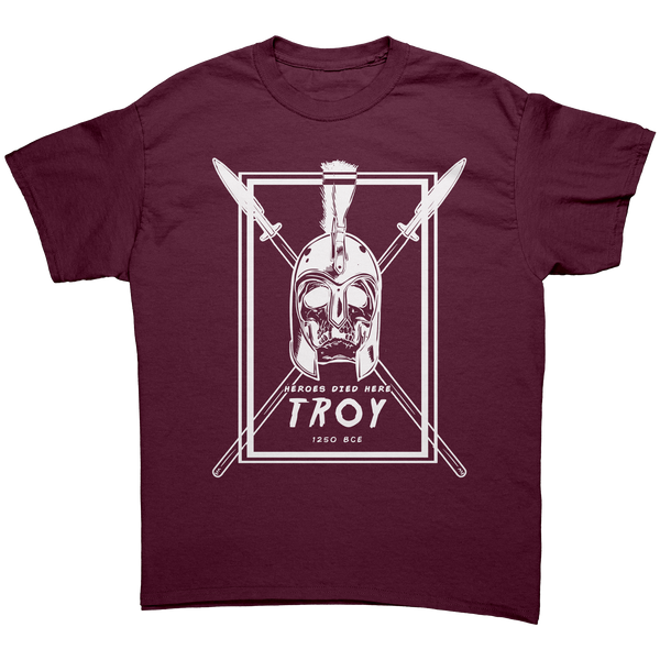 TROY - HEROES DIED HERE - NEW POP TURBO TEE!