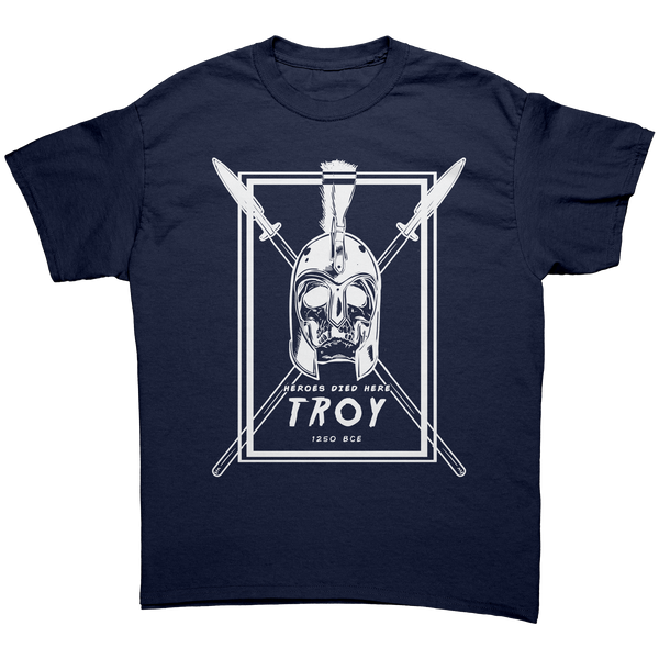 TROY - HEROES DIED HERE - NEW POP TURBO TEE!