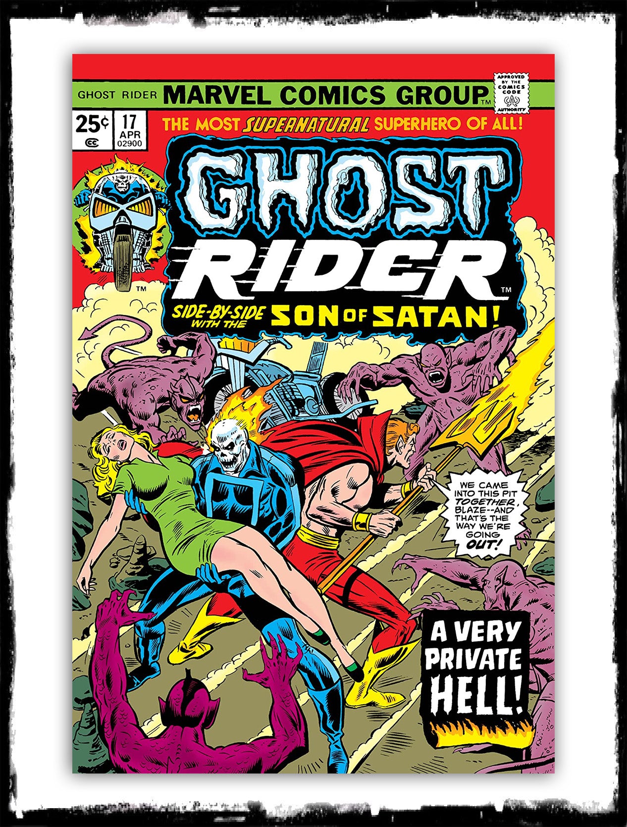 GHOST RIDER - #17 GHOST RIDER & THE SON OF SATAN (1975 - VG)