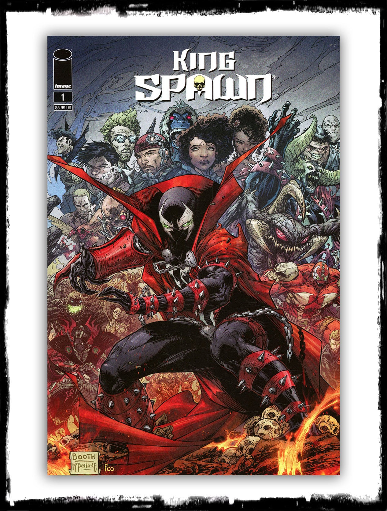 KING SPAWN - #1 BRETT BOOTH COVER (2021 - NM)