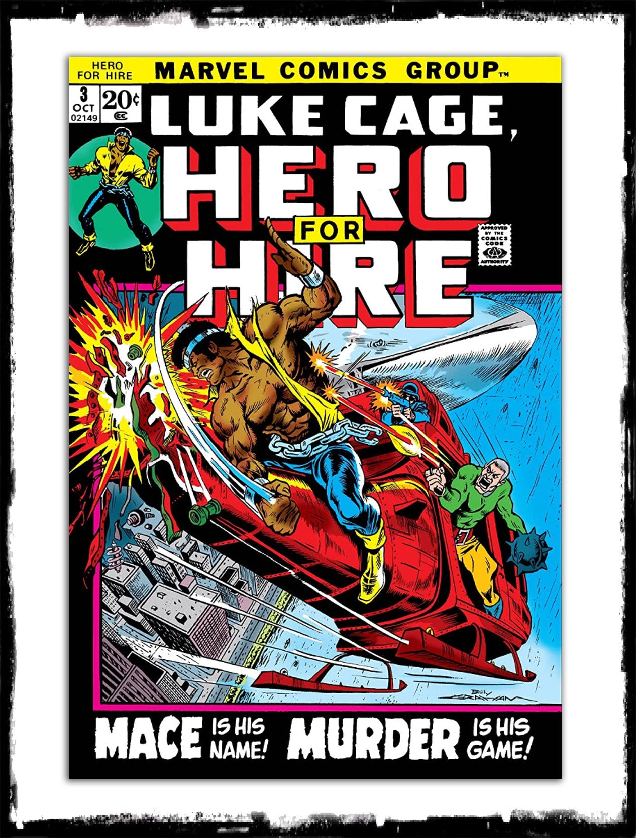 LUKE CAGE: HERO FOR HIRE - #3 "MARK OF THE MACE" (1972 - FN/VF)