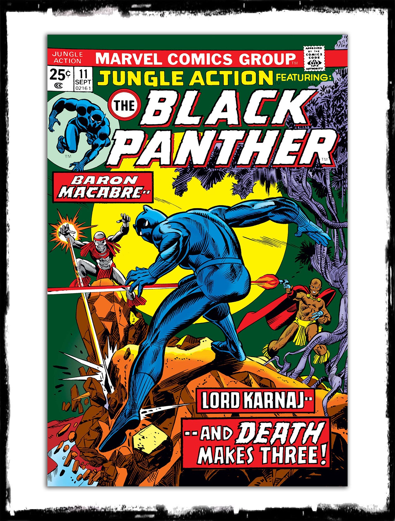 JUNGLE ACTION: FEAT BLACK PANTHER - #11 (1974 - VF+)