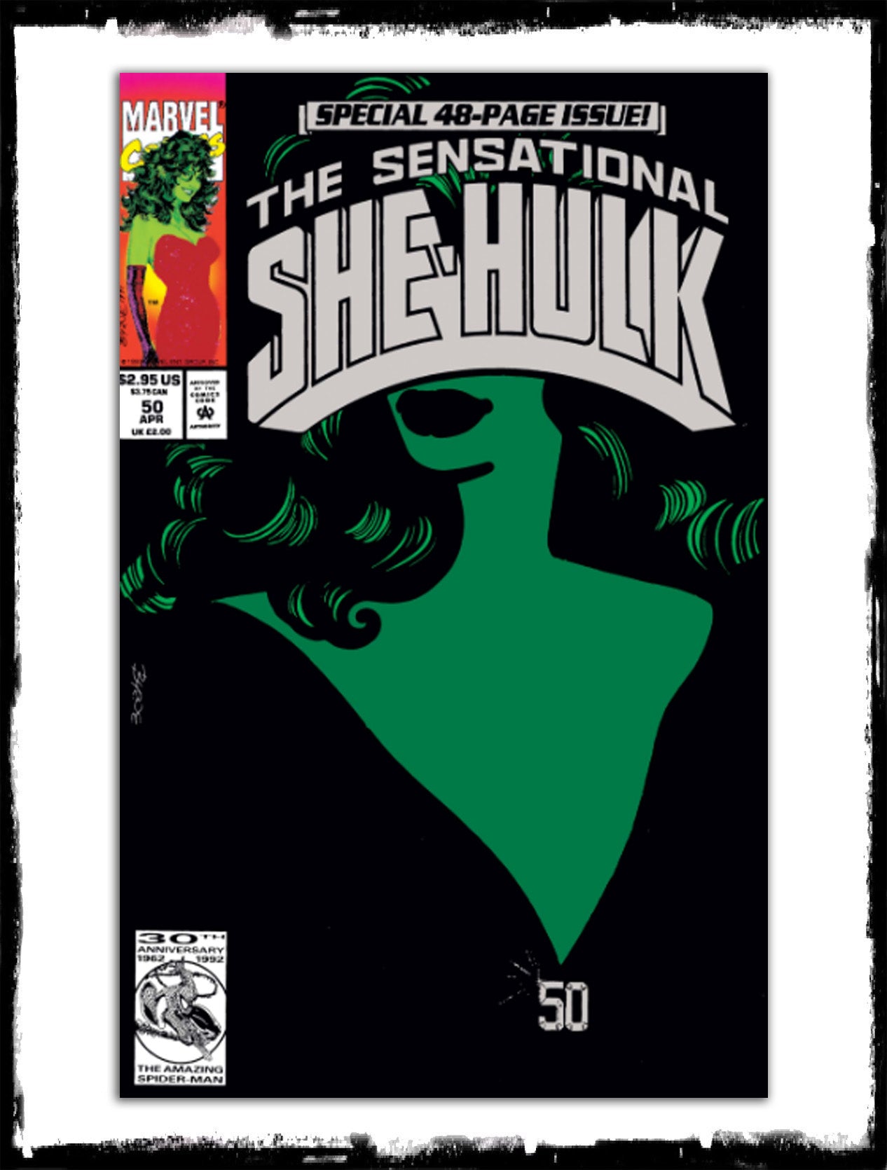 SHE-HULK - #50 GREEN FOIL COVER (1993 - NM)