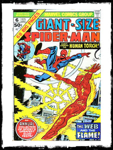 GIANT-SIZE SPIDER-MAN - #6 "THE WEB AND THE FLAME" (1975 - VG/FN)
