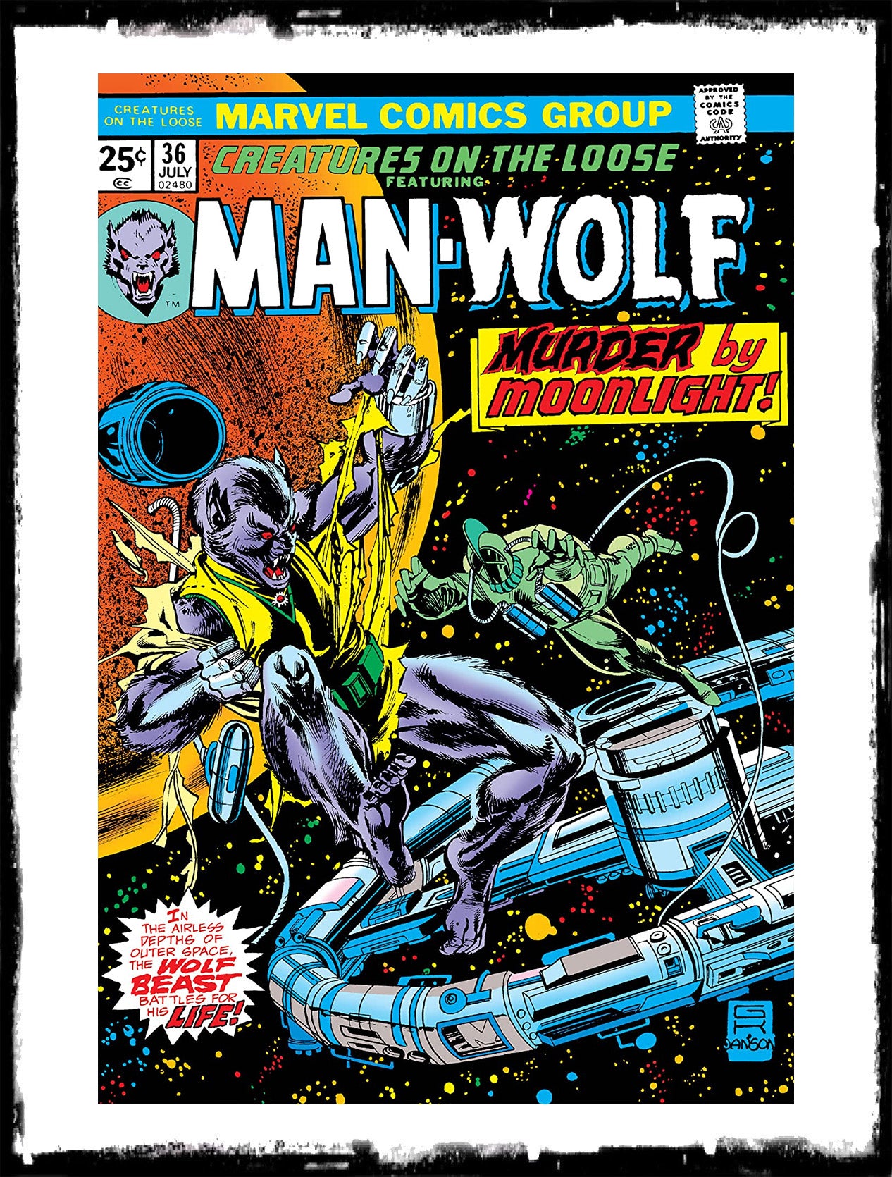 CREATURES ON THE LOOSE: FEAT MAN-WOLF - #36 (1975 - FN/FN+)