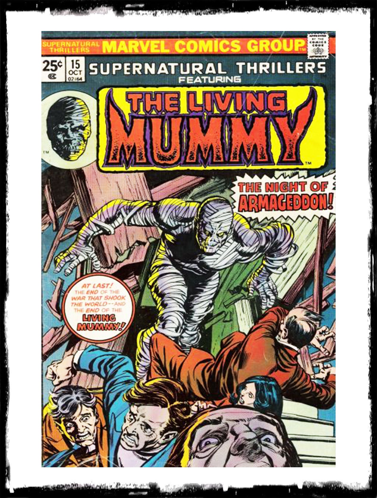 SUPERNATURAL THRILLERS FEAT THE LIVING MUMMY - #15 (1975 - FN/VF)