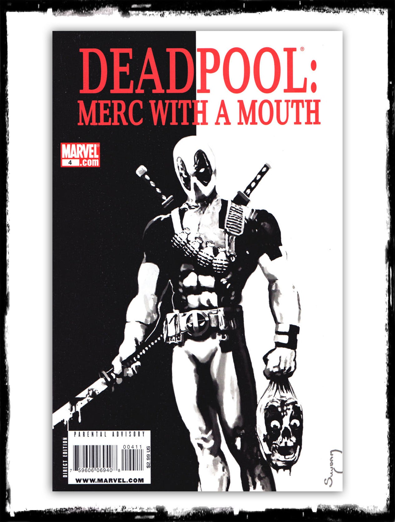 DEADPOOL: MERC WITH A MOUTH - #4 SCARFACE POSTER HOMAGE (2009 - NM)