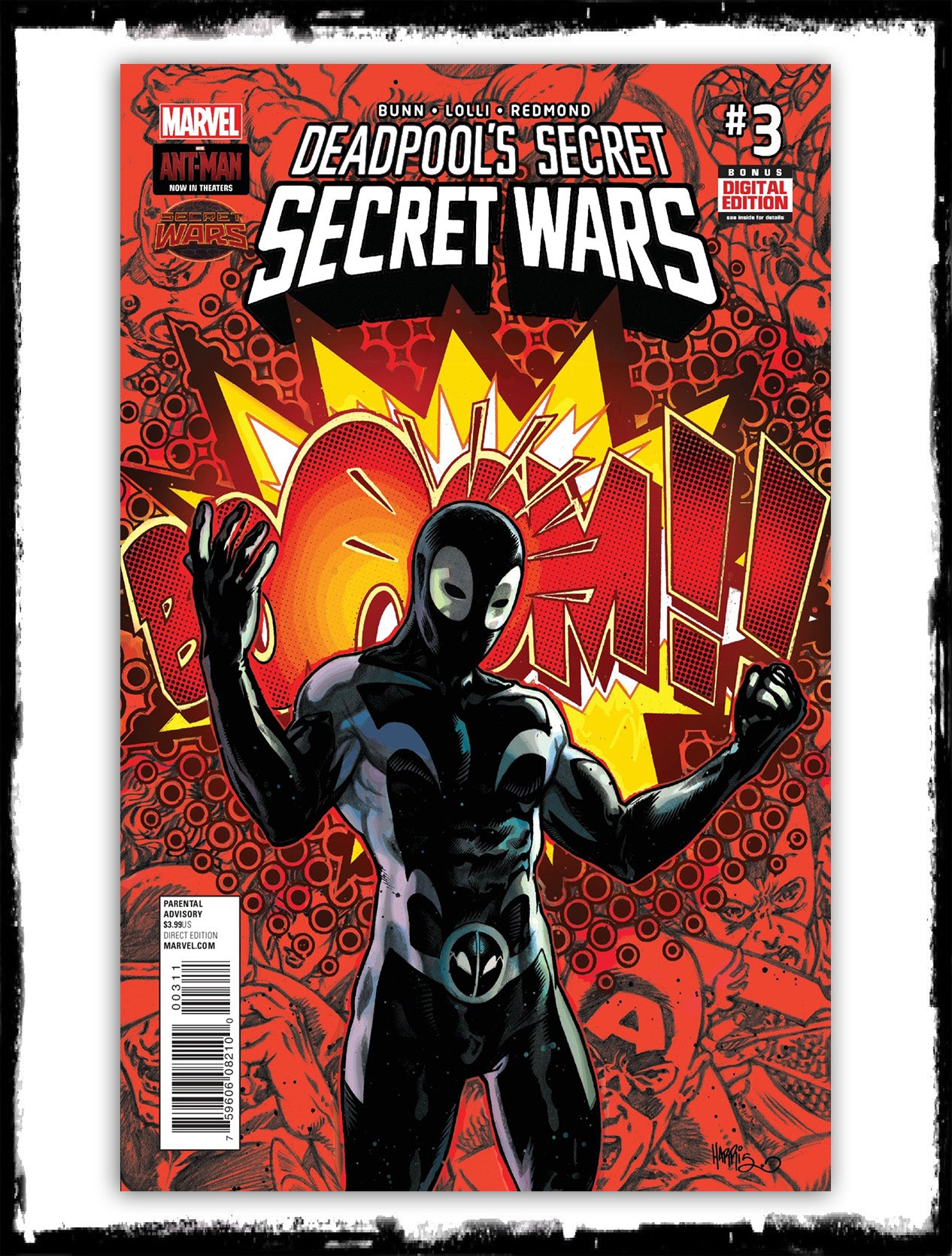DEADPOOL'S SECRET SECRET WARS - #3 TONY HARRIS COVER (2015 - NM)