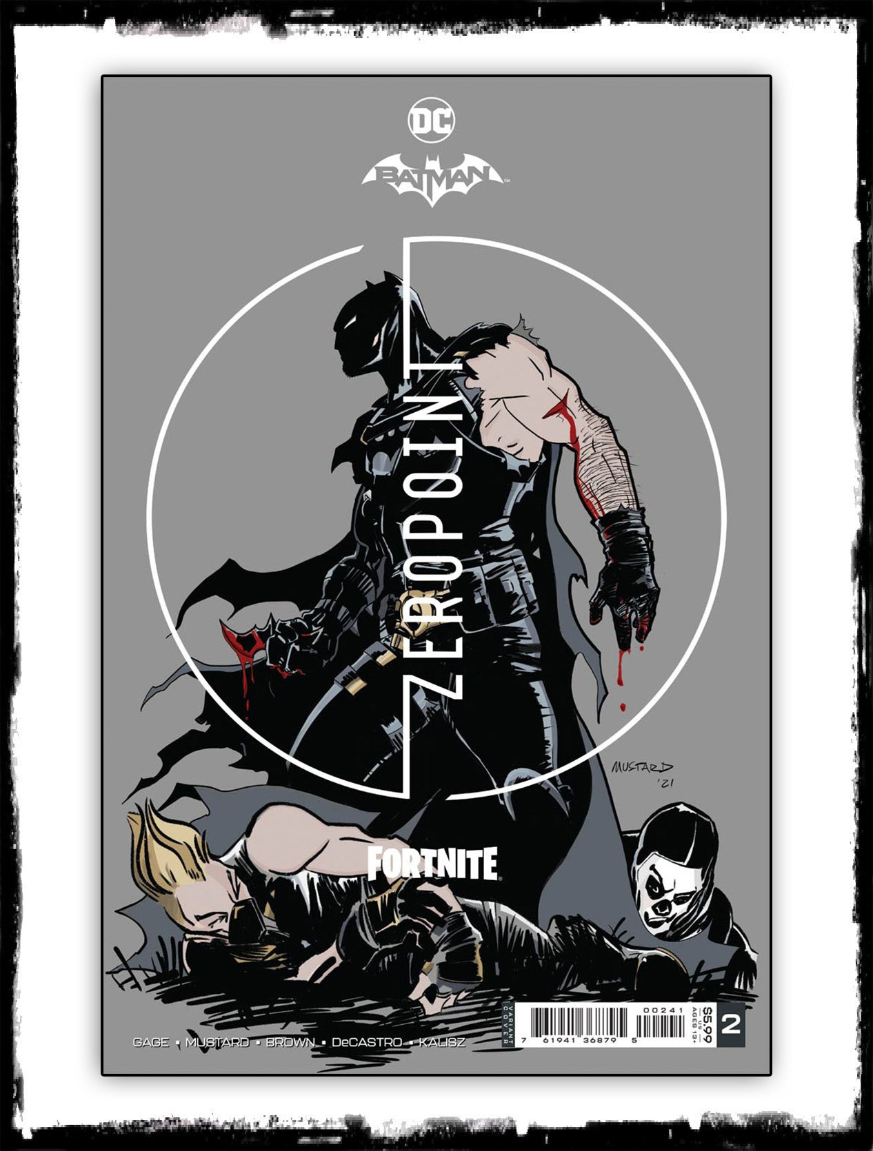 BATMAN / FORTNITE - #2 DONALD MUSTARD CARD STOCK COVER (2021 - NM)