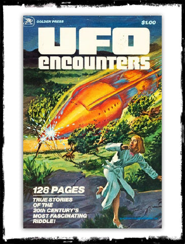 UFO ENCOUNTERS - #2 RARE~! SOFT COVER / GOLDEN PRESS (1978 - VF+)