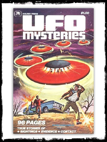 UFO MYSTERIES - #1 RARE~! SOFT COVER / GOLDEN PRESS (1978 - VF+)