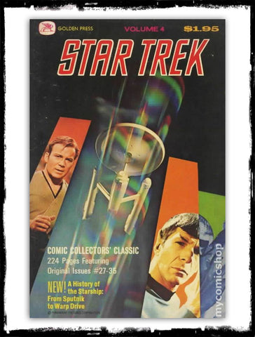 STAR TREK - #4 RARE~! SOFT COVER / GOLDEN PRESS (1976 - VF)