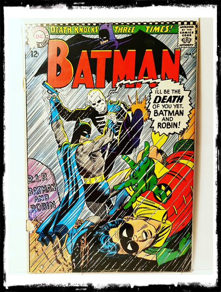 BATMAN - #180 "DEATH KNOCKS THREE TIMES!" (1966 - FN-/FN)