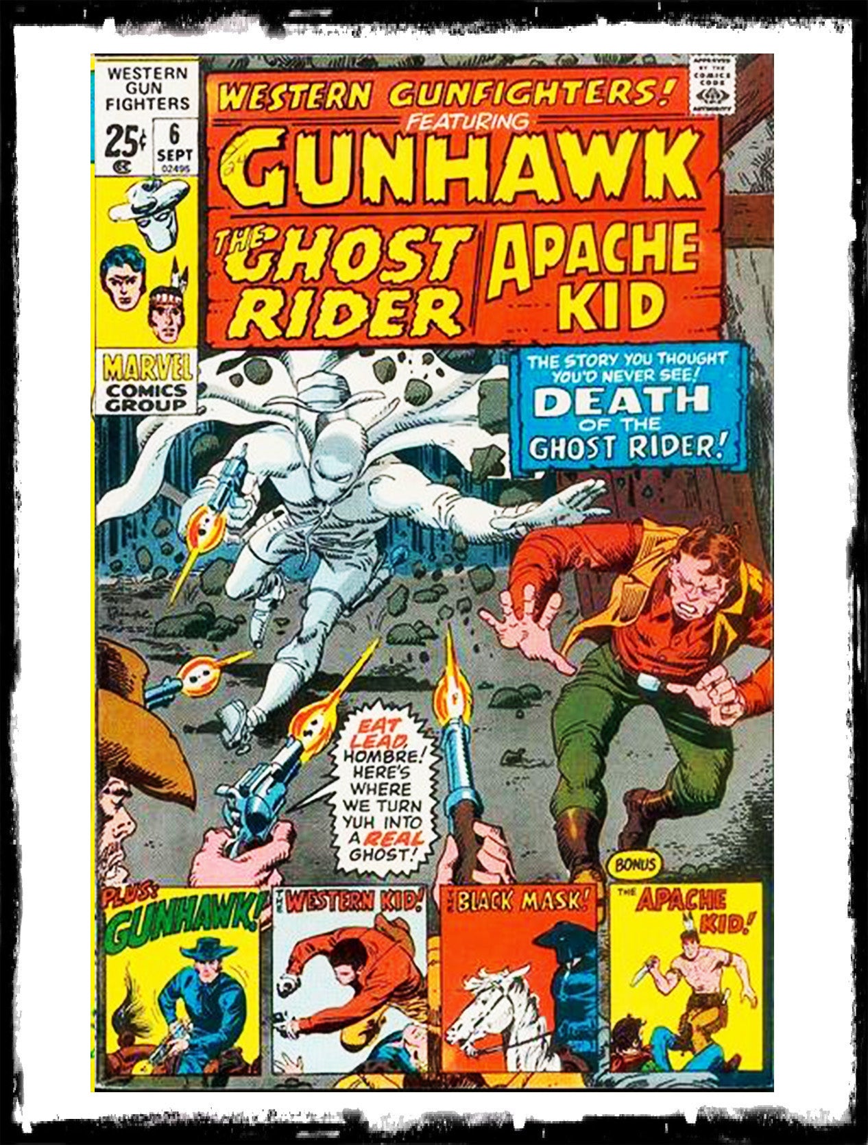 WESTERN GUNFIGHTERS - #6 'DEATH OF THE GHOST RIDER' (1972 - VF/VF+)