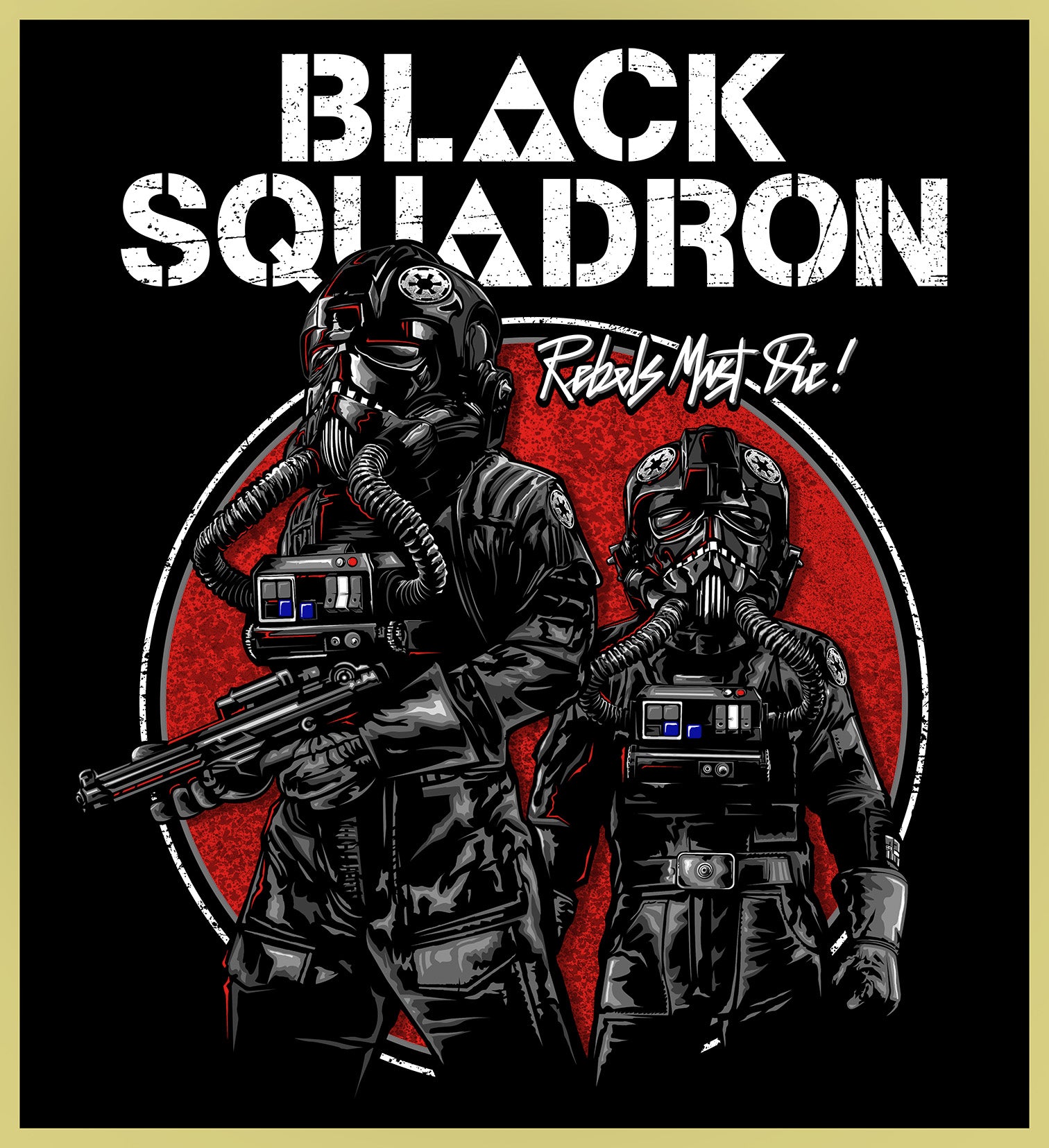 BLACK SQUADRON - BLACK SABBATH HEAVY METAL TURBO TEE!