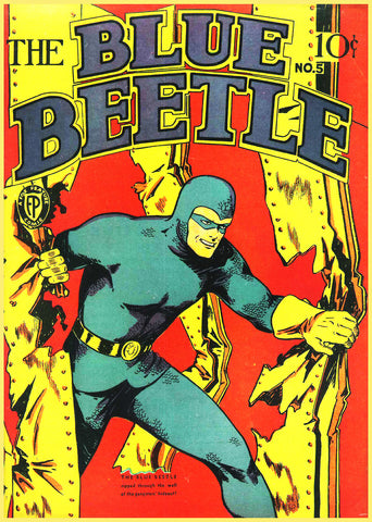 BLUE BEETLE 1939 - #5 GOLDEN AGE TURBO TEE!
