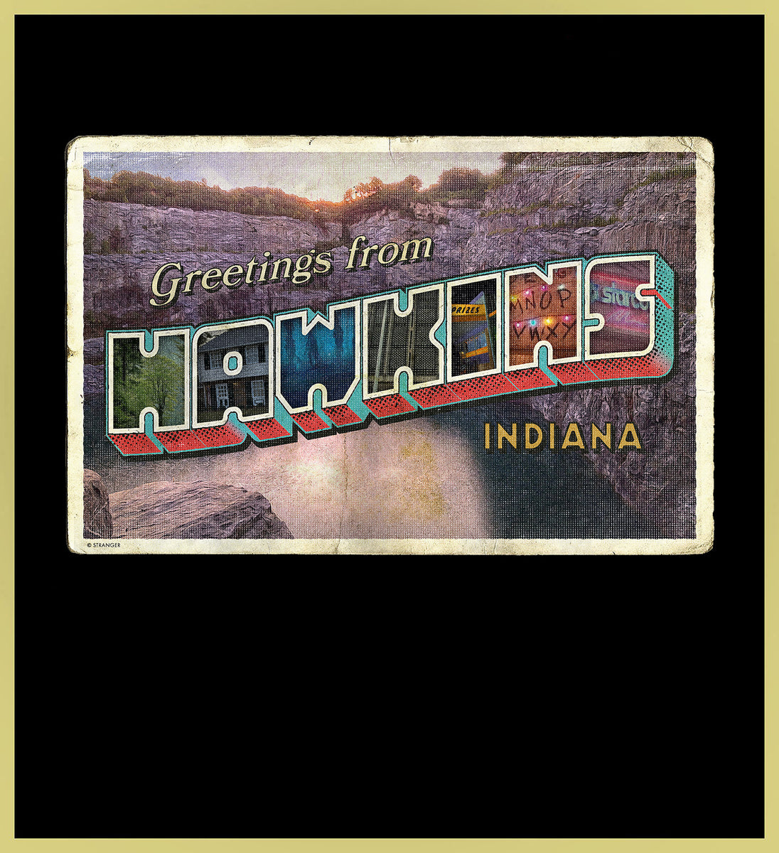 STRANGER THINGS - HAWKINS POSTCARD - NEW POP TURBO TEE! – TURBO COMICS