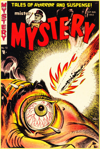 MISTER MYSTERY 1953 - #12 GOLDEN AGE TURBO TEE!