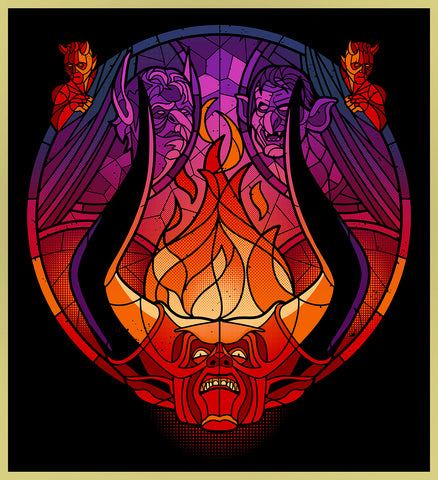 LEGEND - DARKNESS STAINED GLASS - NEW POP TURBO TEE!