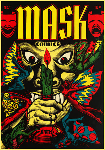 MASK COMICS 1945 - #1 GOLDEN AGE TURBO TEE!