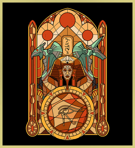 STARGATE - STAINED GLASS GODS - NEW POP TURBO TEE!
