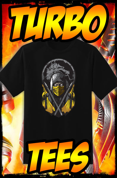 MORTAL KOMBAT - SCORPION ART - NEW POP TURBO TEE!