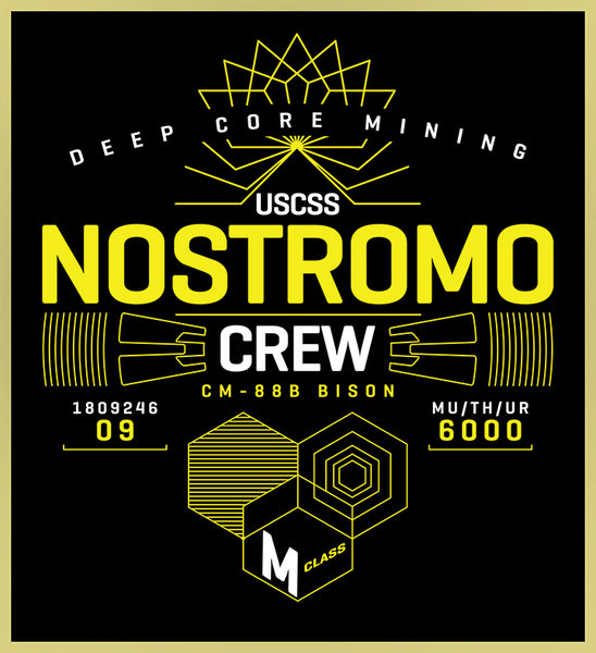 NOSTROMO CREW - ALIEN - NEW POP TURBO TEE!