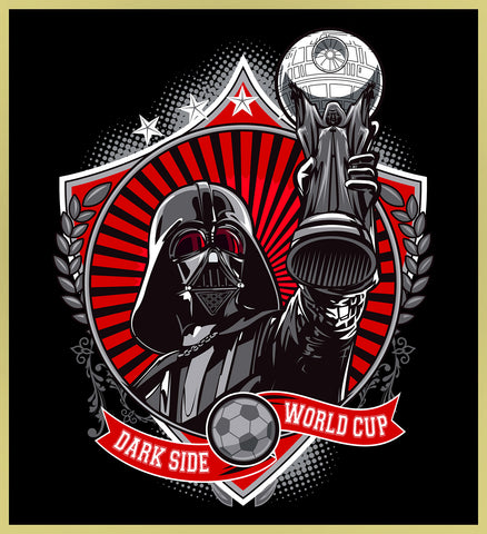 DARTH VADER - DARK SIDE WORLD CUP - NEW POP TURBO TEE!