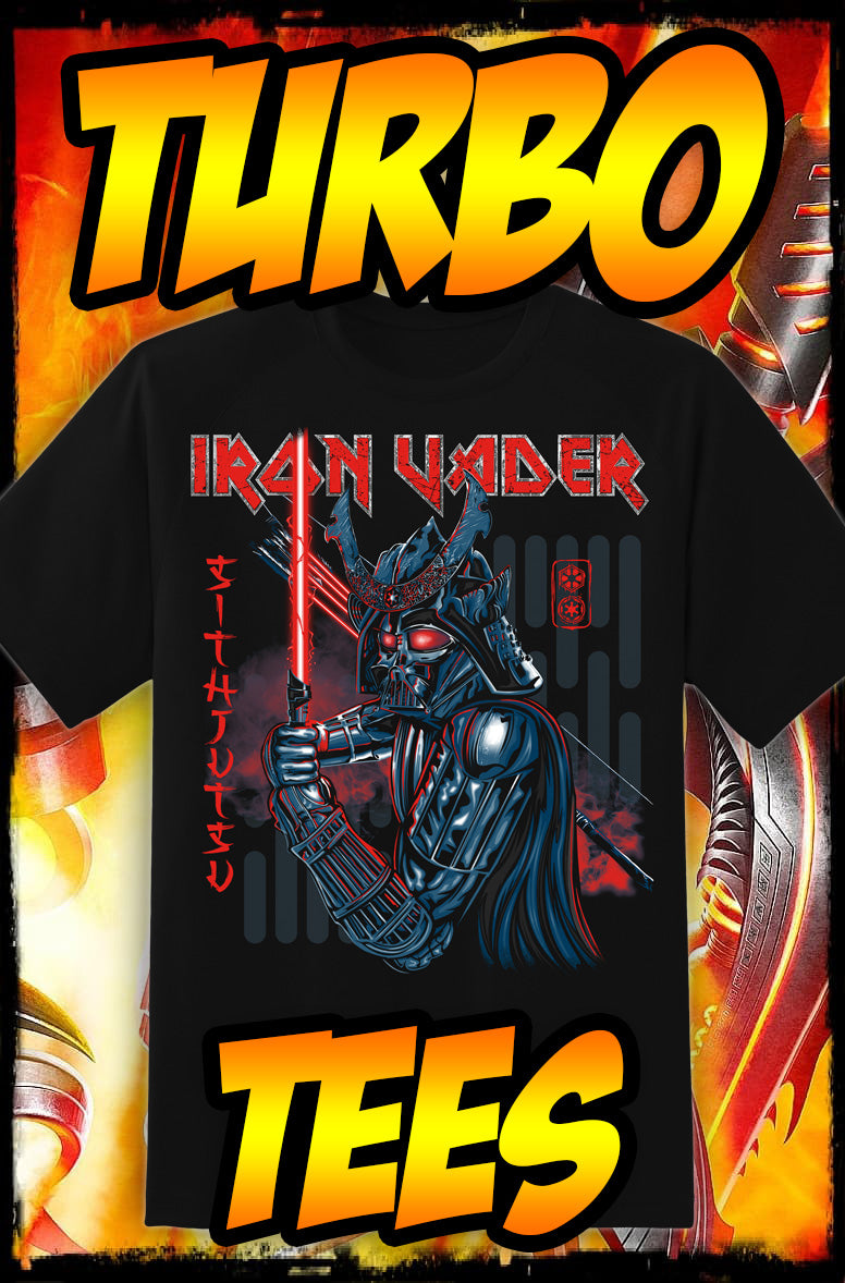 IRON VADER - SITHJUTSU - HEAVY METAL TURBO TEE! – TURBO COMICS